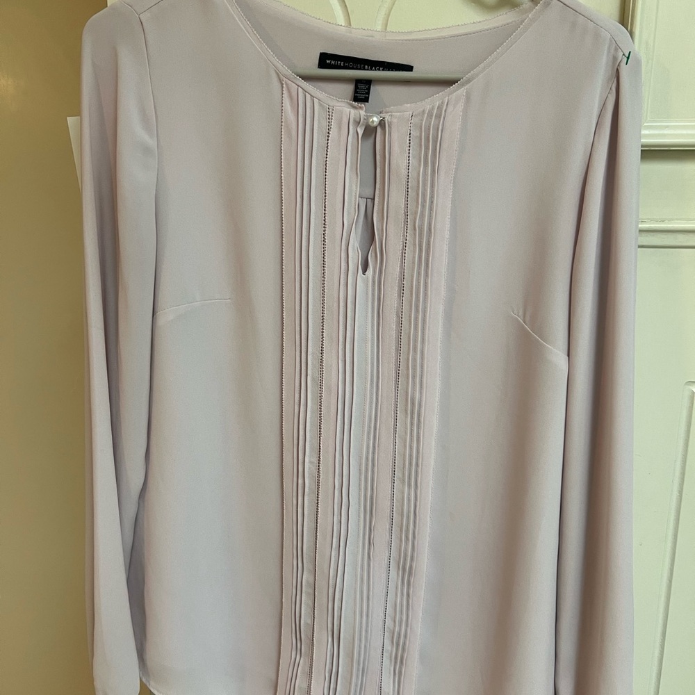 White House Black Market Light Pink Blouse